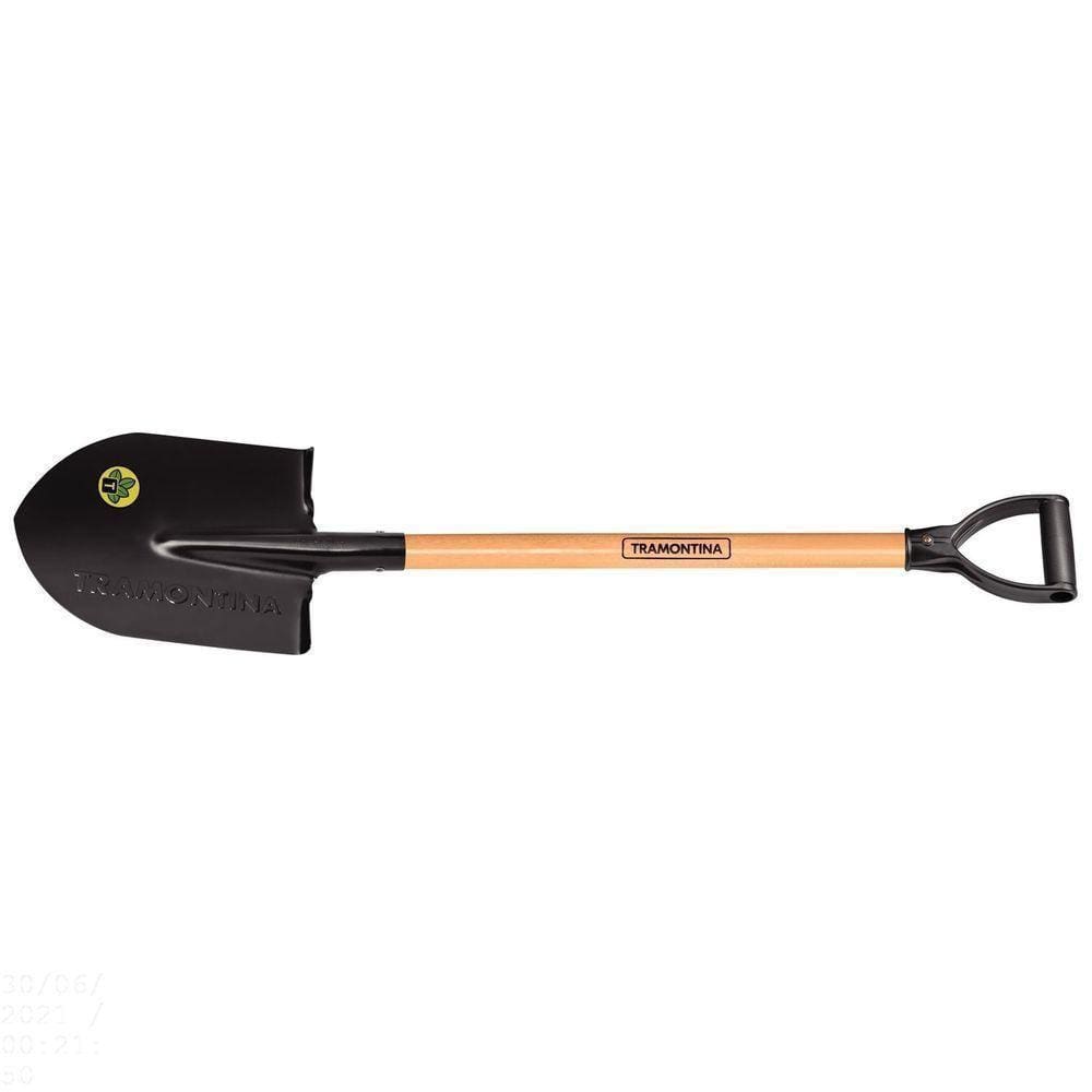 Vanga Com Ponta 402/00 Em Aço Com Cabo De Madeira 71 Cm Com Empunhadura Plástica Reta Erg