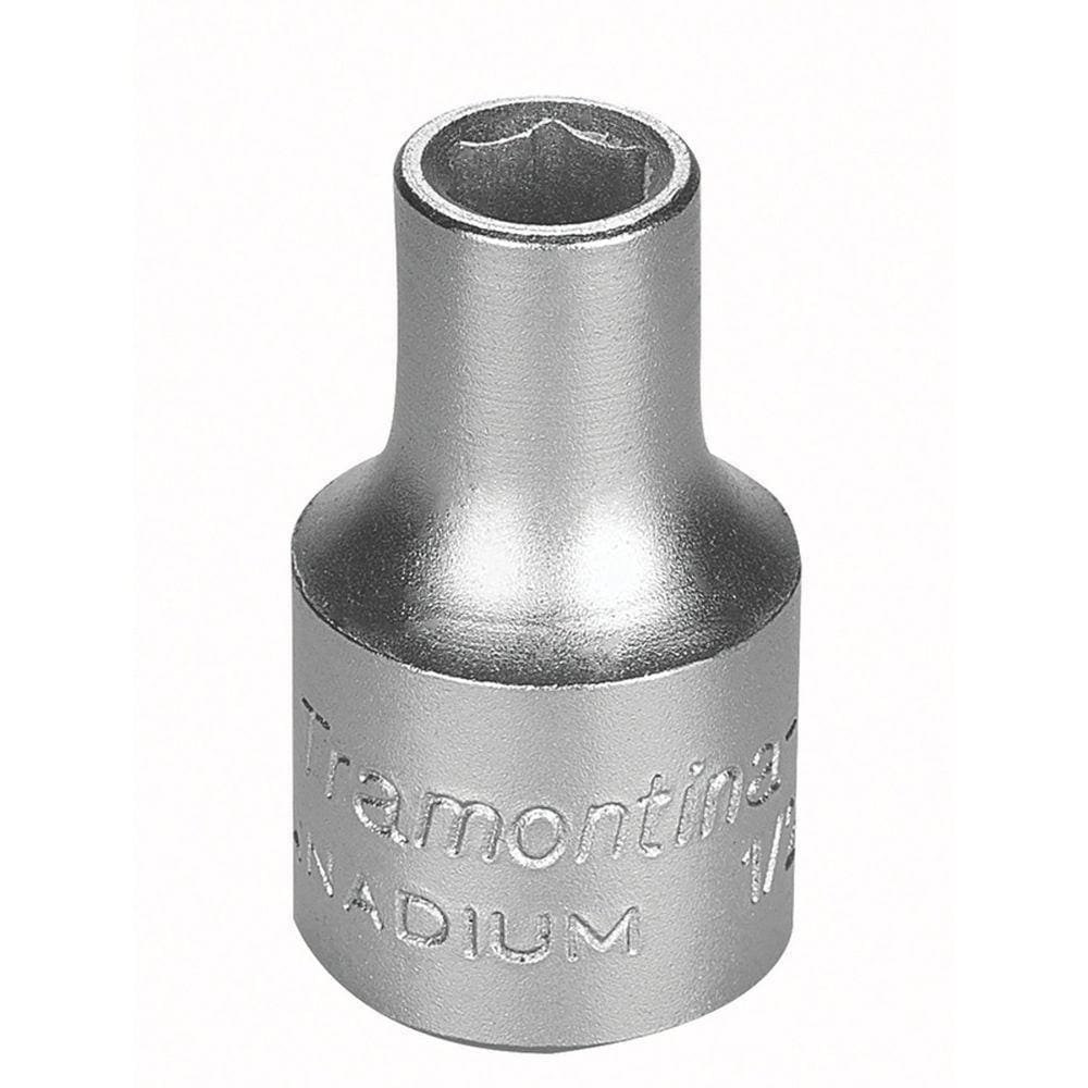 Soquete Sextavado Em Aço Cromo Vanádio 5/16” - Encaixe 1/2” Tramontina Pro Tramontina