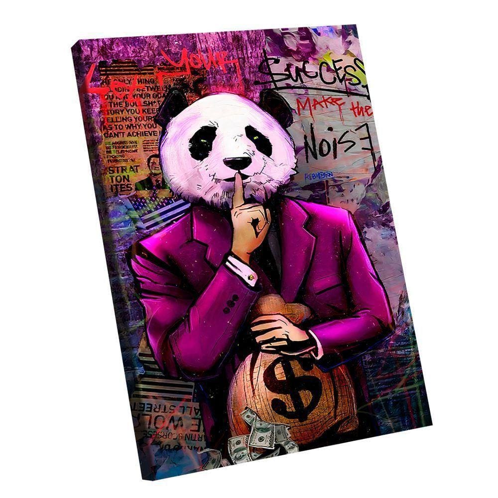 Quadro Decorativo Panda Cash Pequeno 60x40