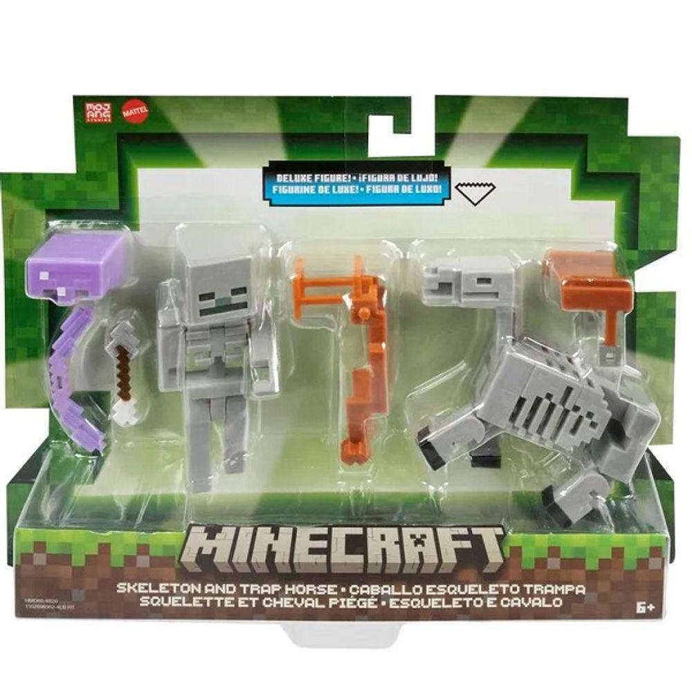 Minecraft Legends Fidget Porco-Tatu vs Esqueleto