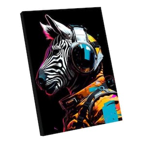 Quadro Zebra Colors Br Artes Pequeno 60x40