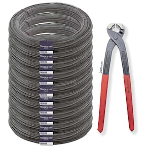 Kit 10 Arame Recozido Liso 1 Kg + Alicate Torques Armador