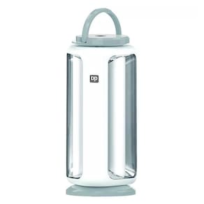 Lanterna Led Recarregável 1800mah Portátil Emergência Bivolt Cor:cinza