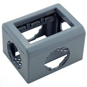 Caixa De Sobrepor X 3 Postos Para Eletrodutos Tramontina Lizflex Multiuso Cinza Tramontina