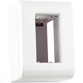 Caixa De Sobrepor 1 Posto Tramontina Lizflex Branca Tramontina