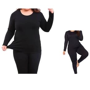 Conjunto Térmico Segunda Pele Plus Size: Blusa + Meia Calça sem pé
