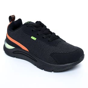 Tênis Infantil Klin New Sport Menino - Preto e Laranja