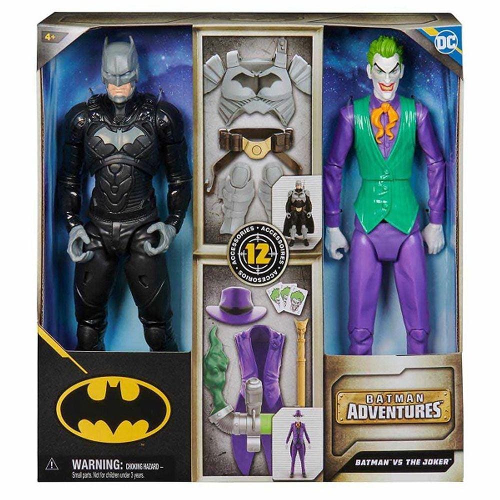 Pack 2 Bonecos Batman VS Coringa 30CM + ITENS SUNNY 3378