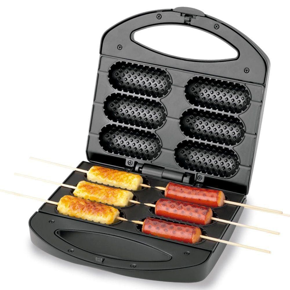 Crepeira Mondial Crepe & Hot Dog Cp-01 220v Preto/inox