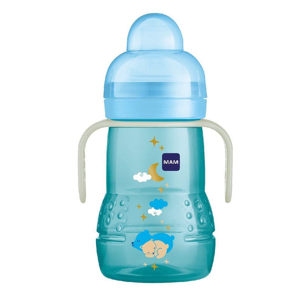 Copo de Treinamento Infantil Trainer Night 220ml 4m+ Azul MAM