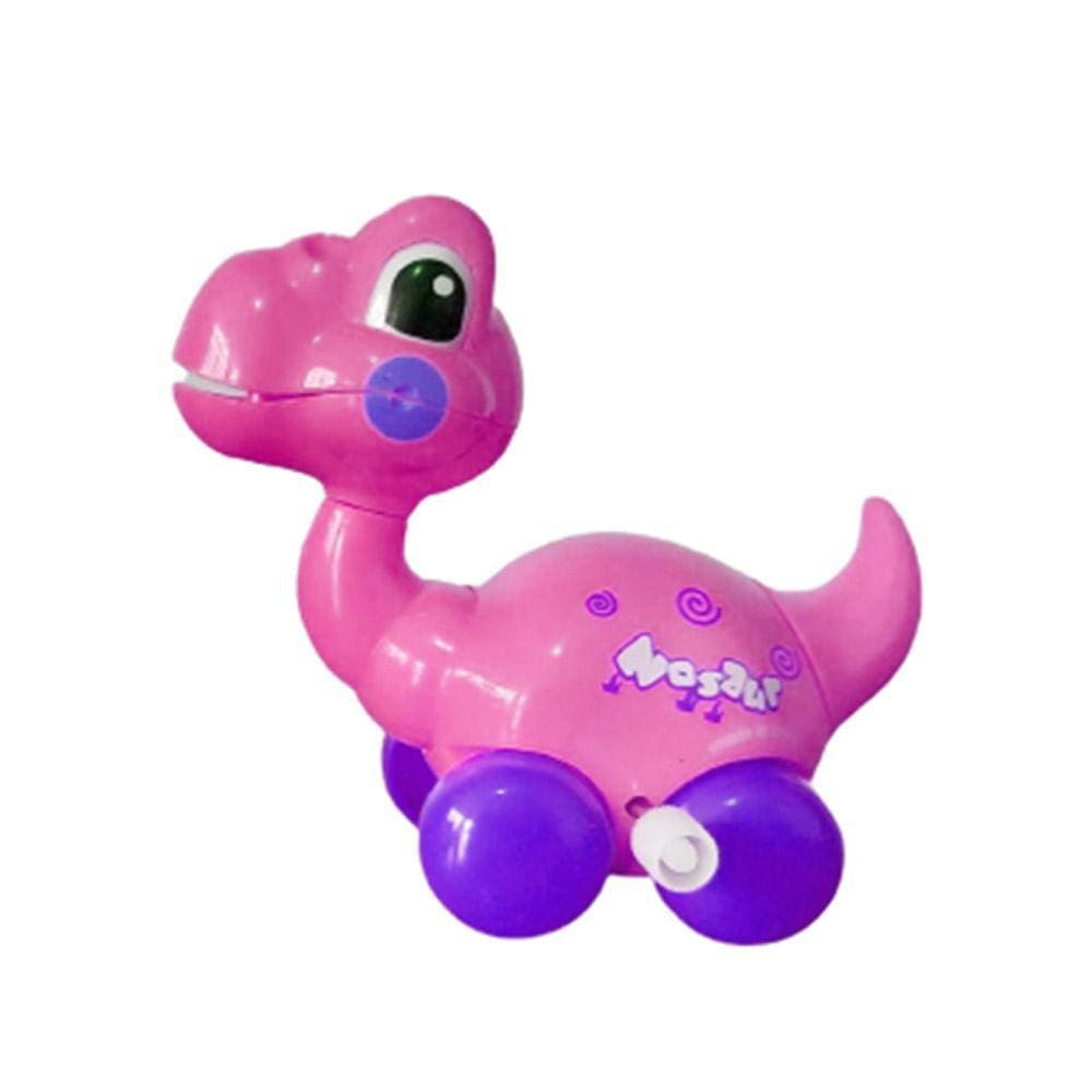 Dinossauro de Corda Pequeno Dino Rosa - Unik Toys