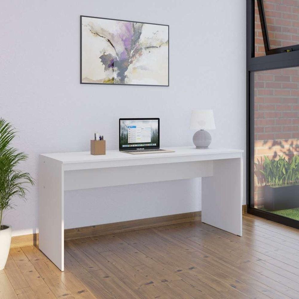 mesa de escritório diretor branca 160 cm