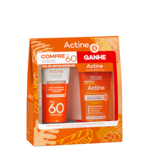 Kit Darrow Actine Proteção Solar com Cor + Limpeza (2 Produtos)