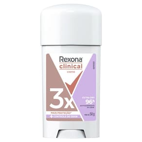 Desodorante Rexona Clinical Extra Dry Women Stick Antitranspirante 96h 58g