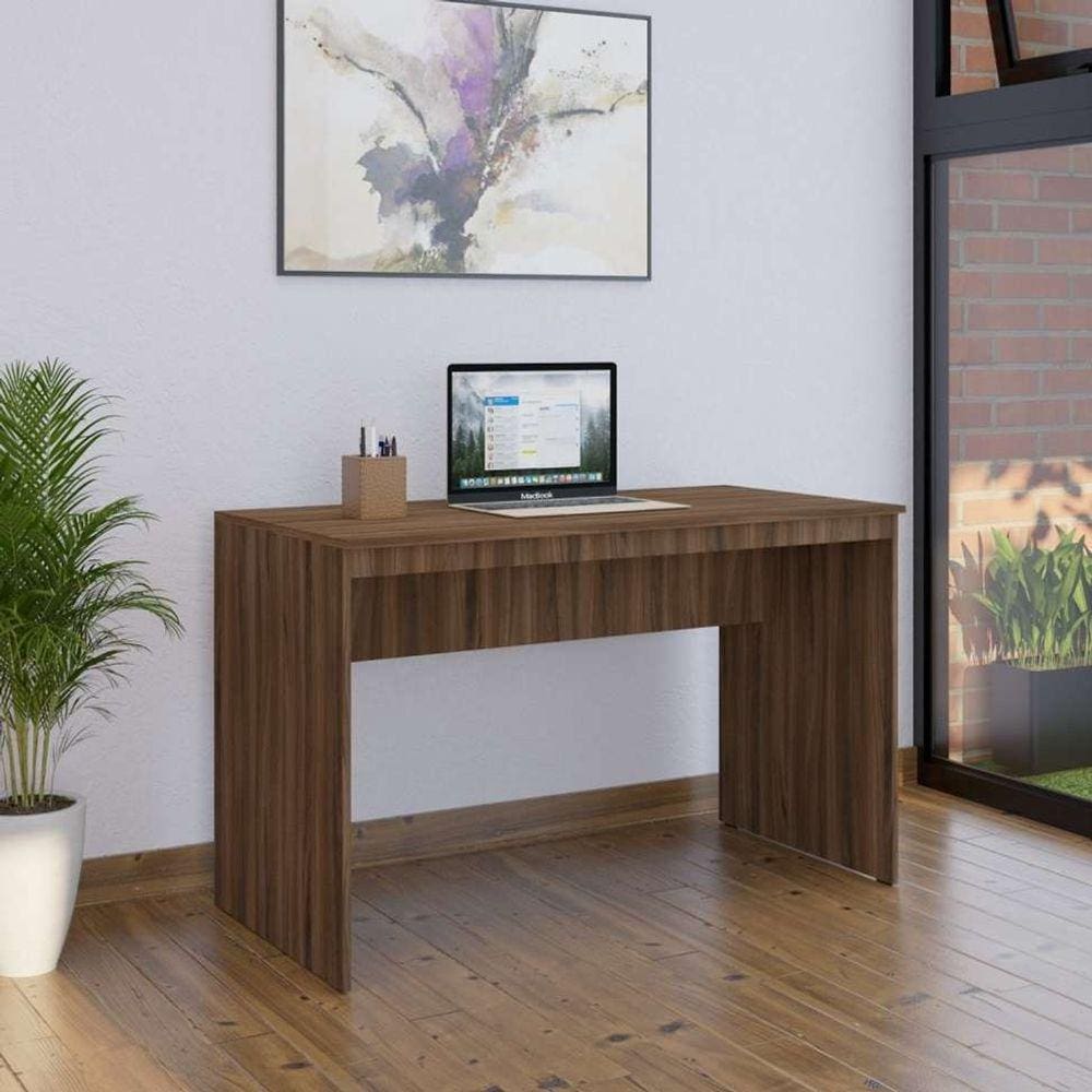 mesa de escritório e nogal 120 cm