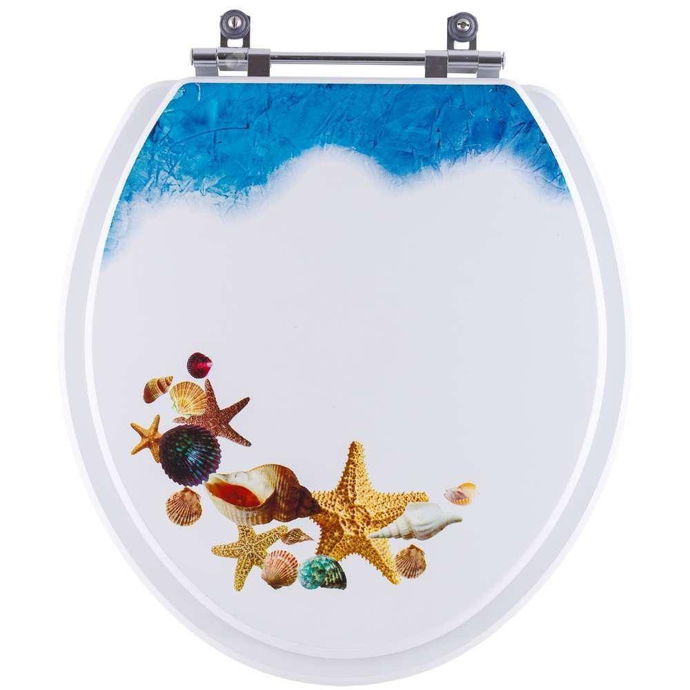 Tampa de Vaso Decorado Fundo do Mar Loren Way p/ Lorenzetti