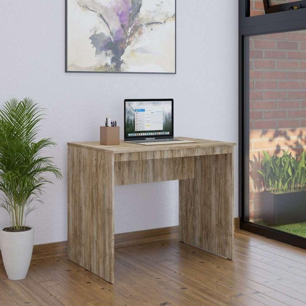 mesa de escritório e carvalho 90 cm