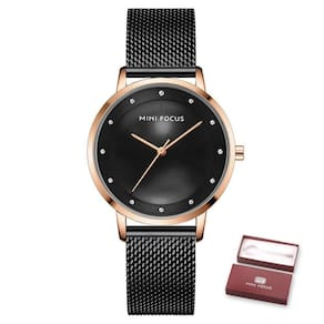 Relógio Feminino Mini Focus Mf0332l à Prova D`água Preto
