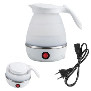 Jarra Chaleia Eletrica Silicone Retratil 600Ml Portatil Ferve Agua Cha Babida Quente Cafe Viagem Passeio