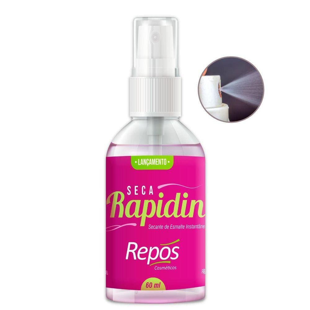 Seca Rapidin Spray Secante Instantâneo Para Esmalte Repos 60Ml
