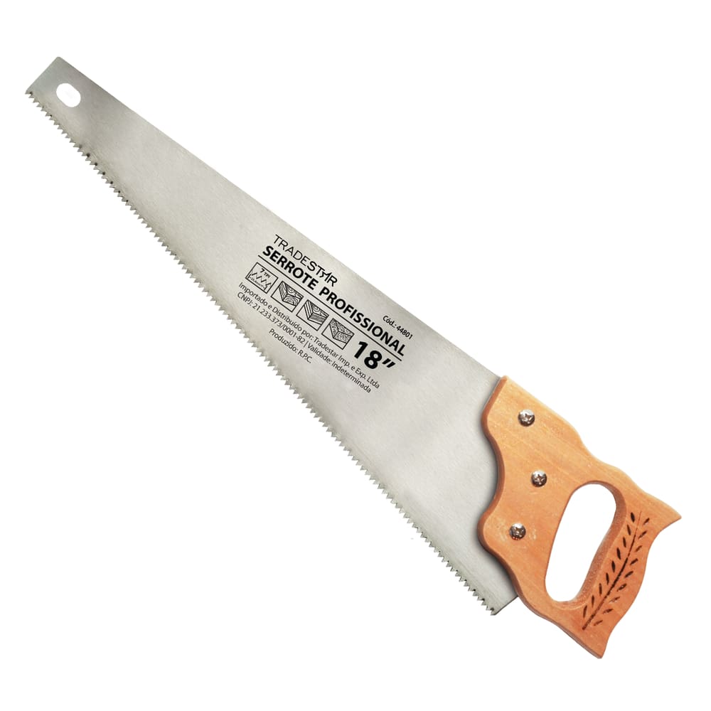 Serrote 18" Cabo Madeira Resistente Tradestar