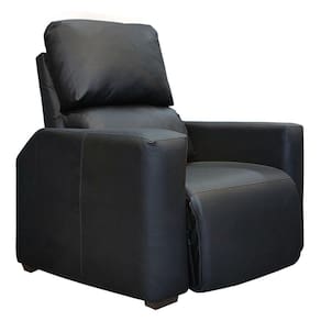 Poltrona do Papai Reclinável para Sala de TV Cinema Zeus Corino Preto SOFA STORE