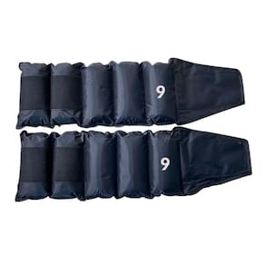Par de Caneleira BF Fitness Peso Tornozeleira 9kg Fecho Aderente Ajustável