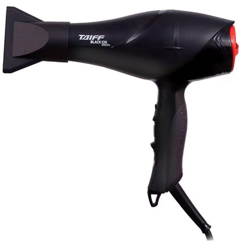 Secador de Cabelo Taiff Black Ion 2 Temperaturas 2 Velocidades 220v