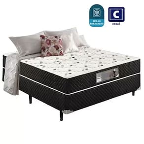 Cama Box Conjugado Casal Espuma Ortopédica - 41x138x188cm 7cm de Espuma