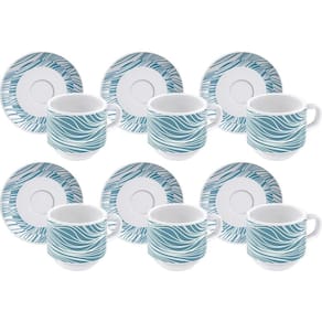 Conjunto Café Tramontina Porcelana Clarice 100ml 12 Peças
