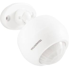 Sensor De Presença 360° Articulado De Parede E Teto Bivolt Com Fotocélula Branco