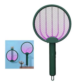 Raquete Mata Mosquito 4 em 1 Eletrica Luz UV Pernilongo Mosca Inseto Repelente