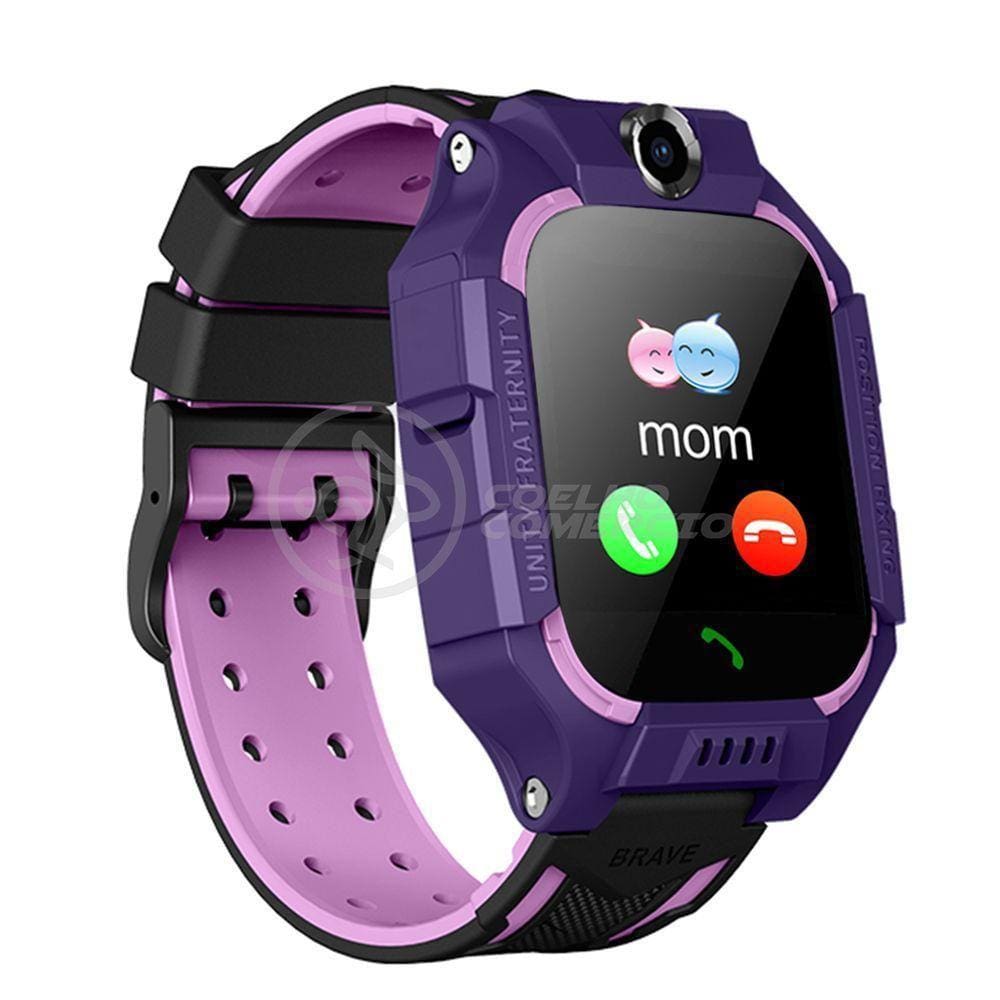 Smartwatch Relógio Inteligente Infantil Criança Q12 - Roxo