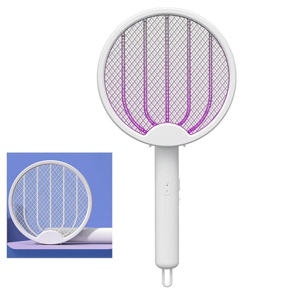 Raquete Mata Mosquito 4 em 1 Eletrica Mosca Mosquito Pernilongo Automatico Luz UV Recarregavel