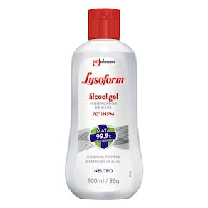 Álcool em Gel Lysoform Higienizador para as Mãos Neutro 100ml