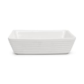 Assadeira Cerâmica Retangular Branco 24cm - A\CASA