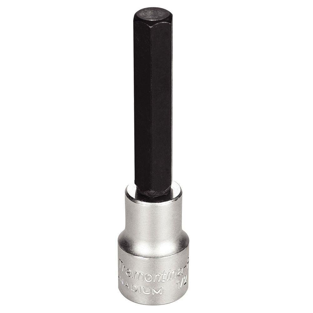 Soquete Em Aço Cromo Vanádio Ponta Hexagonal Longa 1/2” - Encaixe 1/2” Tramontina Pro Tramontina