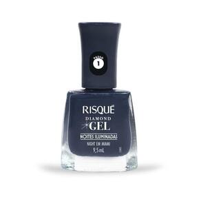 Esmalte Risqué Diamond Gel Noites Iluminadas Night em Miami 9,5ml