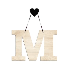 Porta De Maternidade Letra Inicial 25cmx17cm - Cria Arte Laser