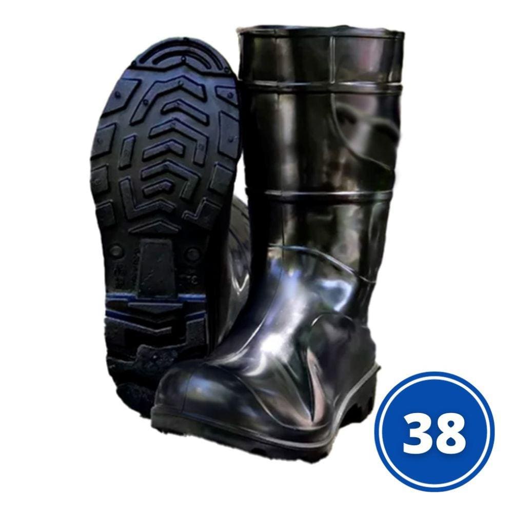 Bota Pvc Sem Forro Preta Numero 38 Crival