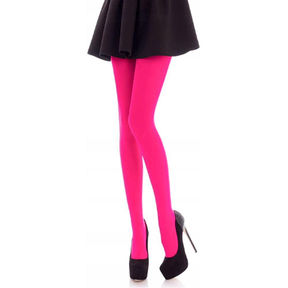 Meia-Calça Colorida Neon Adulta para Fantasias