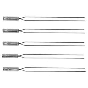 Espeto Duplo Para Churrasco De Inox - Kit C/5 Espetos