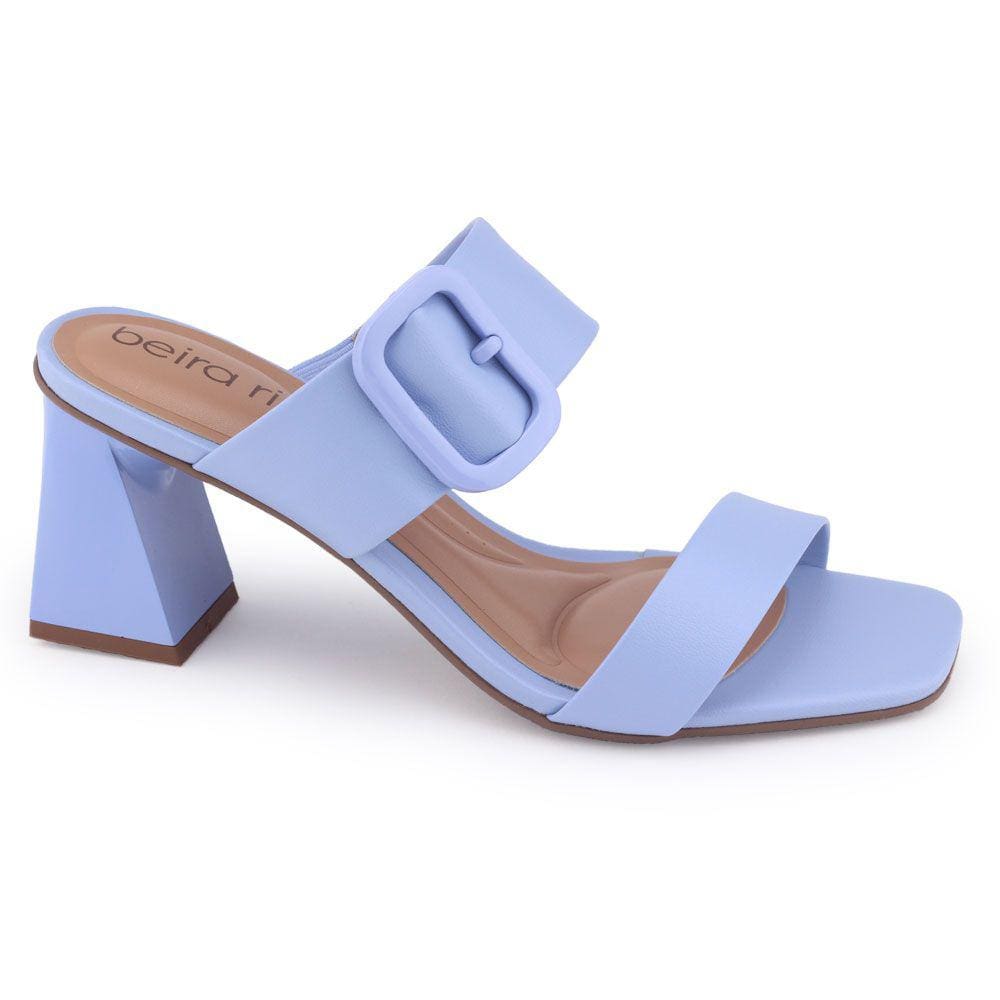 Tamanco fem Beira Rio 8471.101 bloco tiras fivela grande