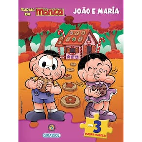 Turma da Mônica Livro Quebra-Cabeça - João e Maria
