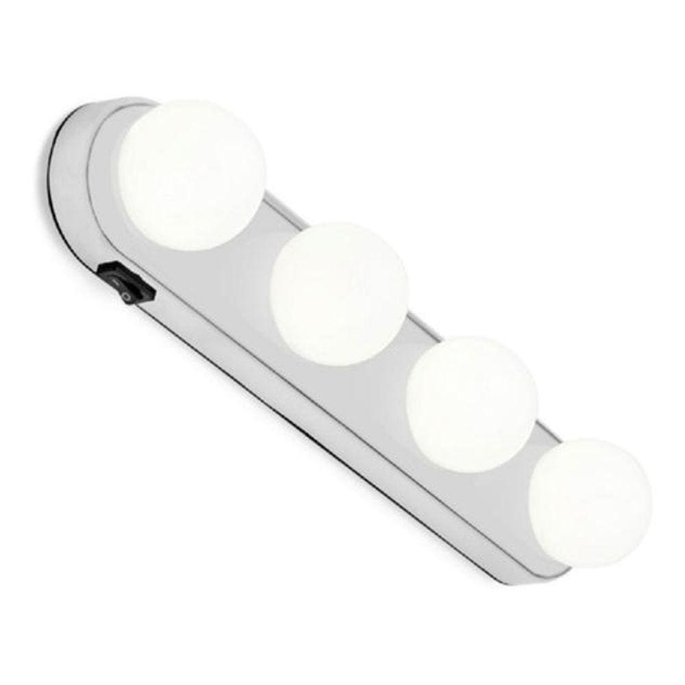 Luz De Espelho Camarim Led 4 Lampadas Portátil Maquiagem