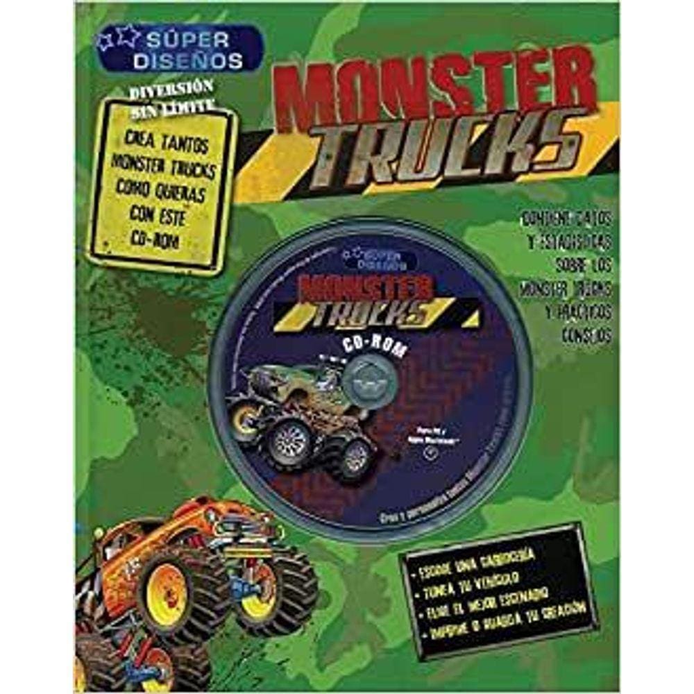 Livro Para Colorir Monster Trucks - Incríveis