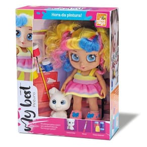 Boneca My Best Pintura Com Acessorios Bee Toys Ref 790