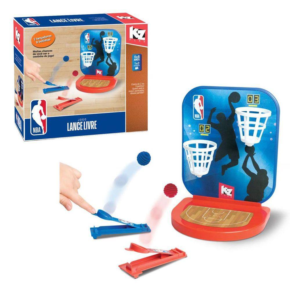 Jogo Infantil Lance Livre NBA KZ Play Elka Arremesso Basquete