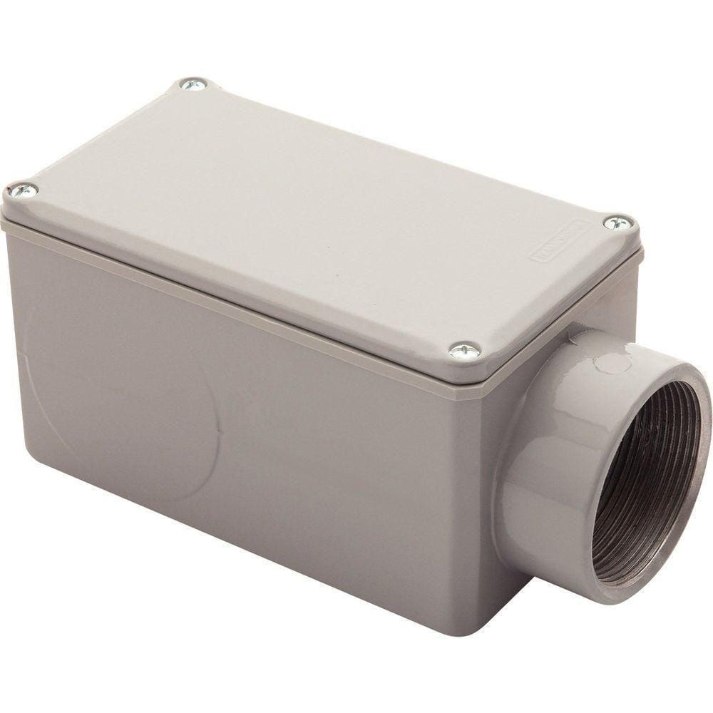 Condulete Fixo ”e” 2 Polegada Com Tampa / Com Rosca Npt / Com Pintura Tramontina