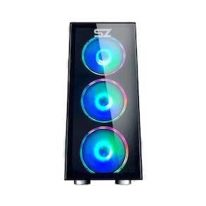 Gabinete PC Gamer Storm-z Daring Lateral em Vidro Temperado 3 FANs RGB Controlador de RGB USB 3.0
